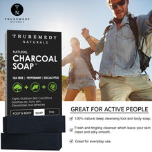 Natural Activated Charcoal Soap with Tea Tree and Eucalyptus - 2 Pack