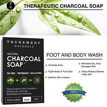 Natural Activated Charcoal Soap with Tea Tree and Eucalyptus - 2 Pack