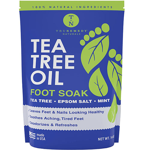 Natural Tea Tree Oil Foot Soak with Epsom Salt & Mint - 14 Oz